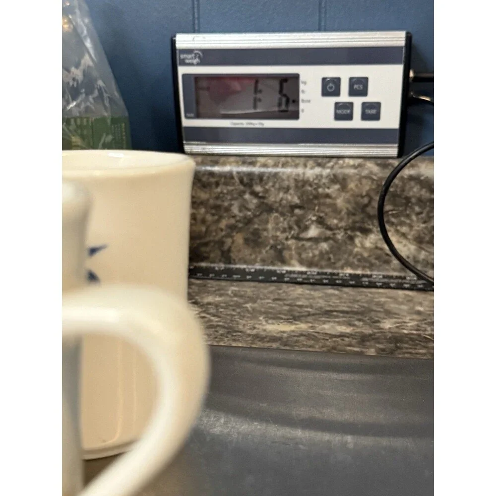 Pair of Vintage Syracuse China Restaurant Ware Blue Eagle Coffee Mug 4